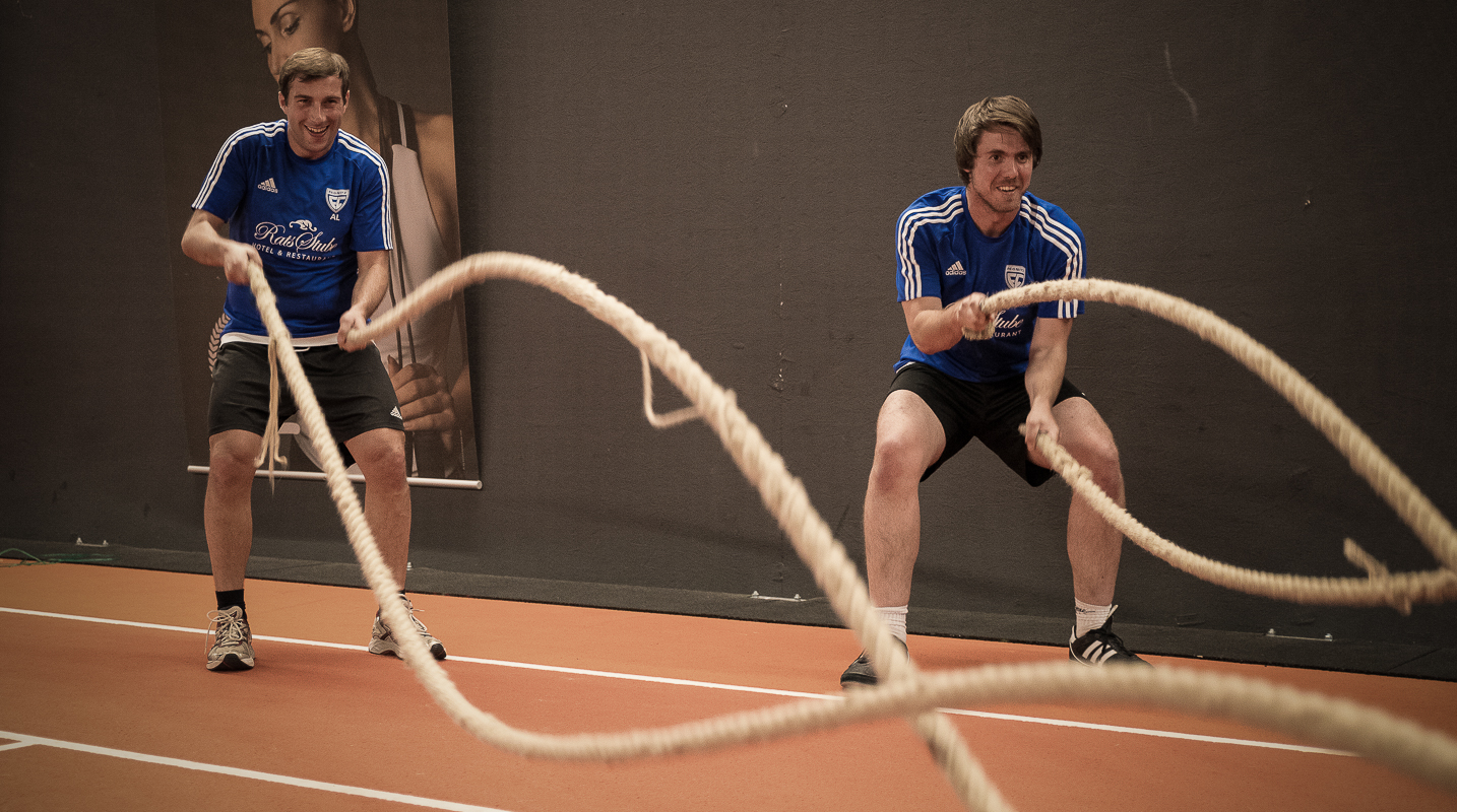 FC Pegnitz beim Cross Gym Trainin mit Bastian Lumpp in der Sportwelt Pegnitz